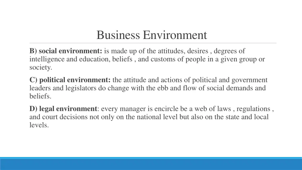 business environment 2