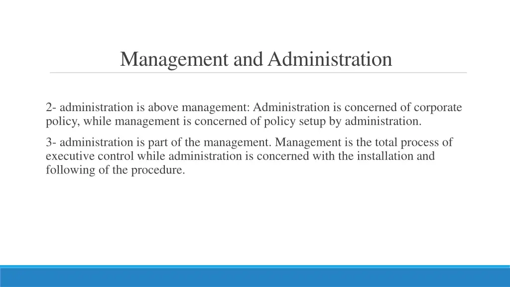 management and administration 3