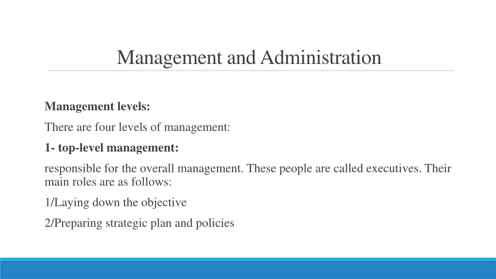 management and administration 5