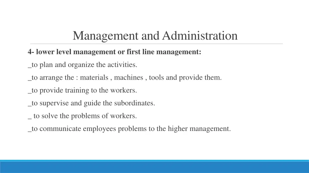 management and administration 8