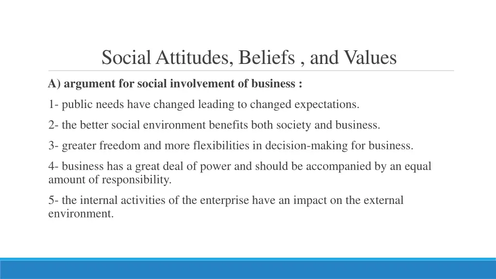 social attitudes beliefs and values