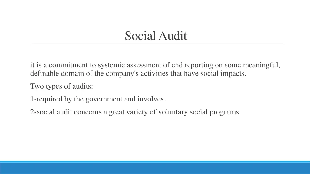social audit