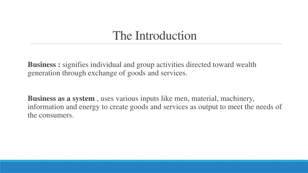 the introduction
