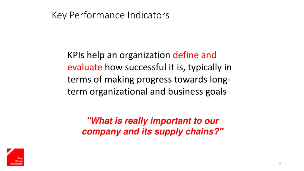 key performance indicators 1