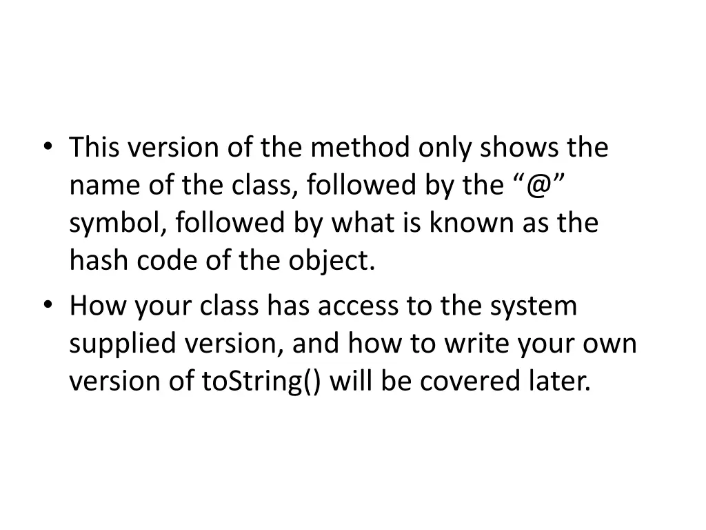 this version of the method only shows the name