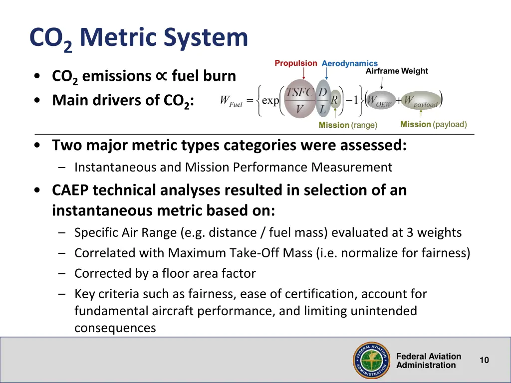 co 2 metric system co 2 emissions fuel burn main