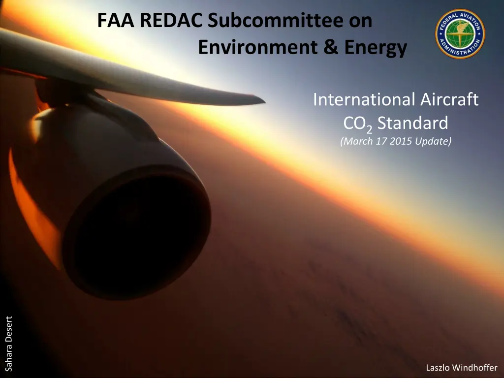 faa redac subcommittee on environment energy