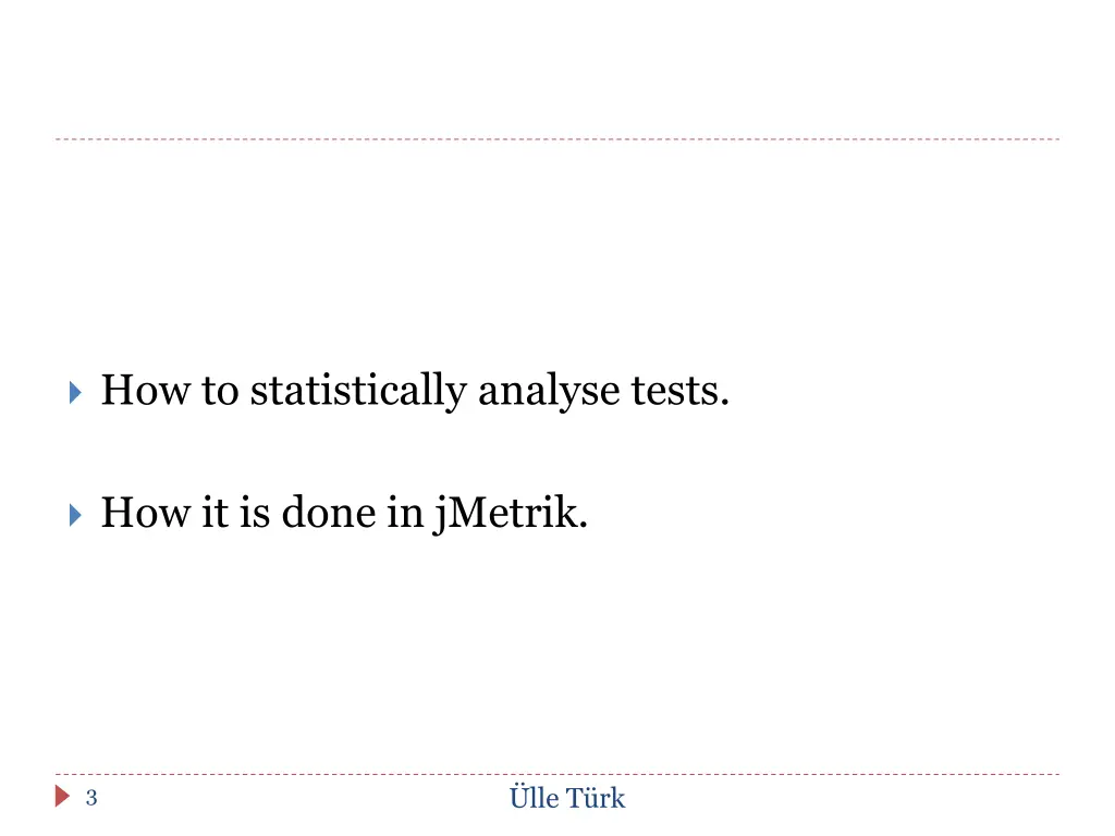 how to statistically analyse tests