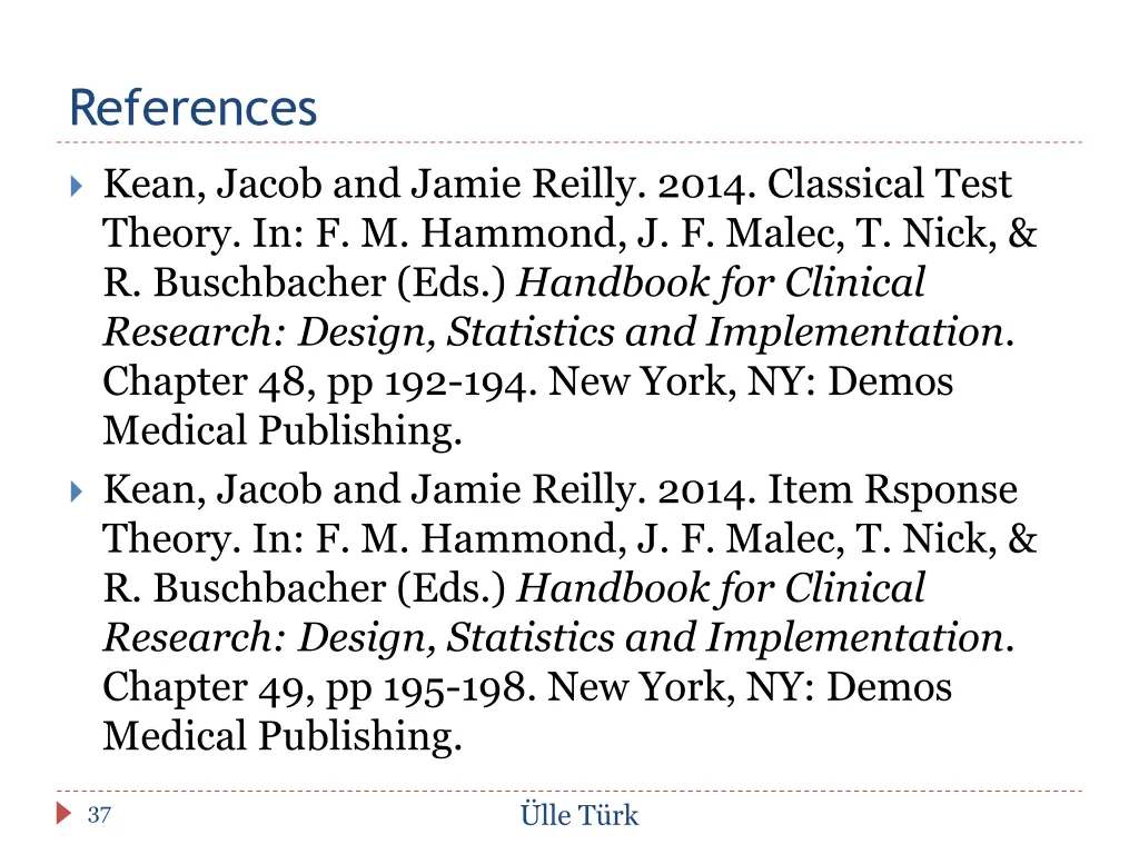 references