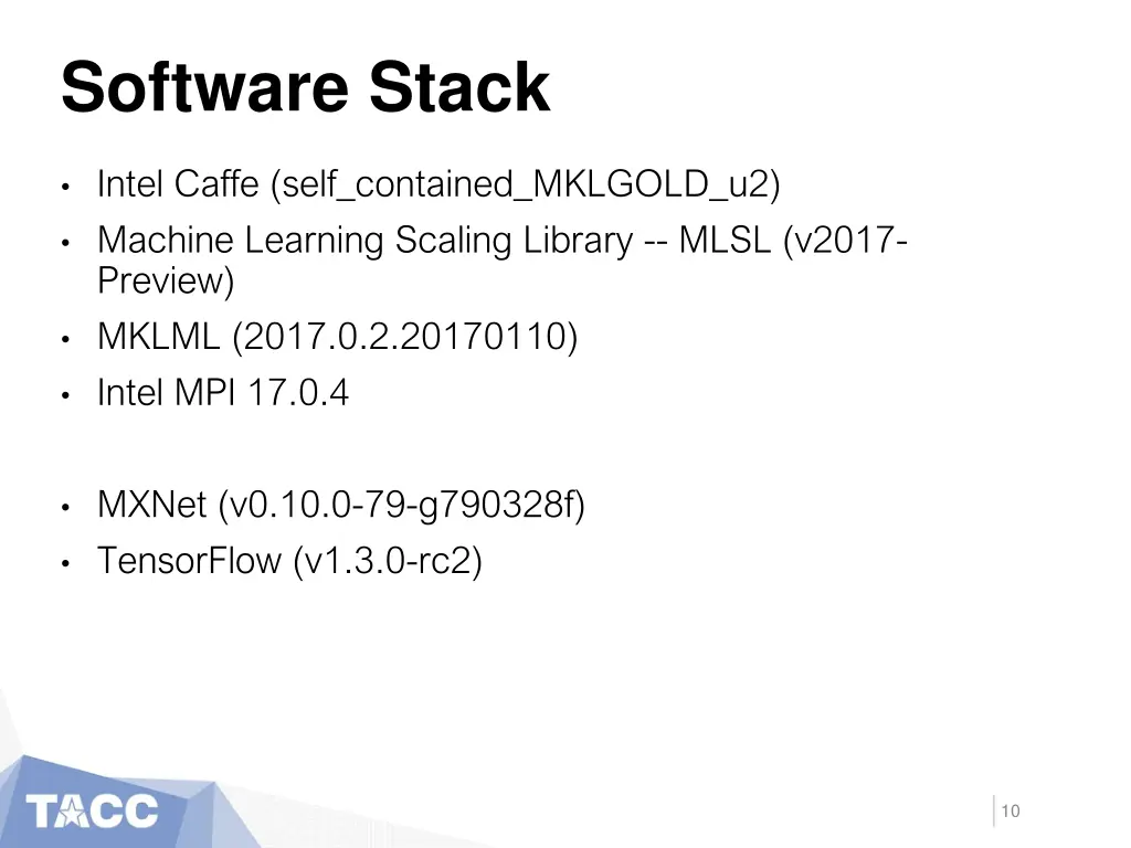 software stack