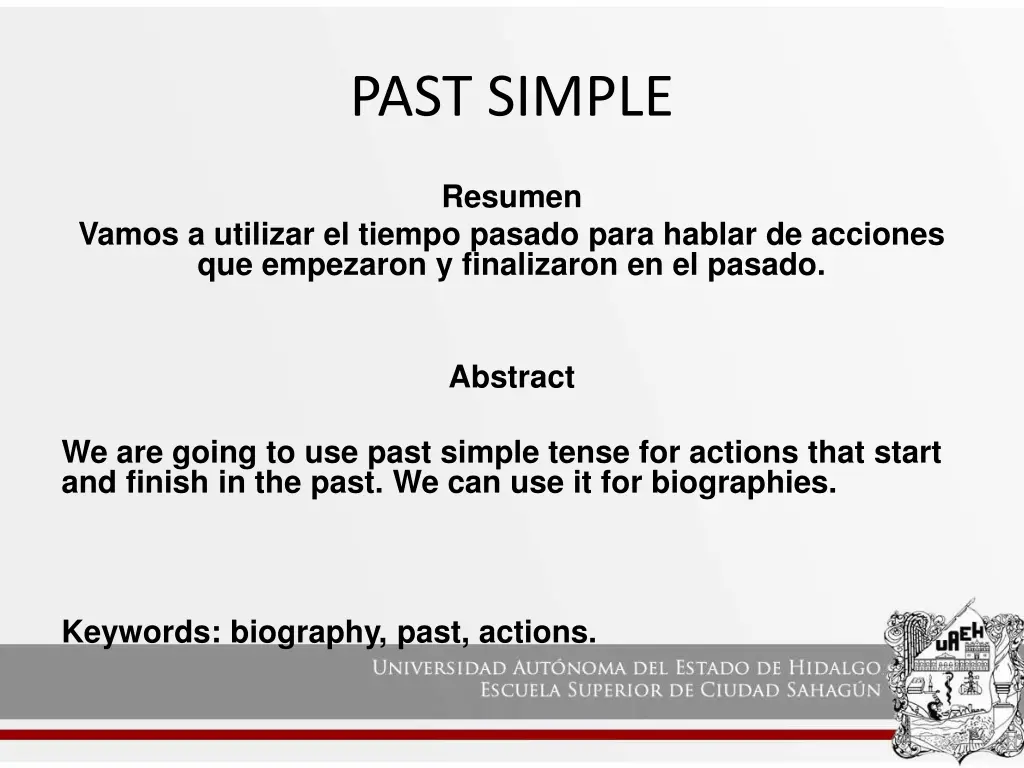 past simple