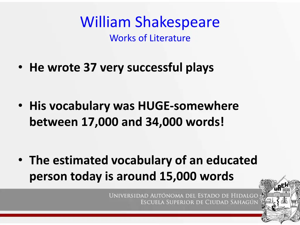 william shakespeare works of literature 1