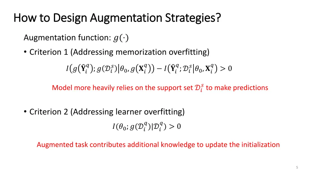 how to design augmentation strategies