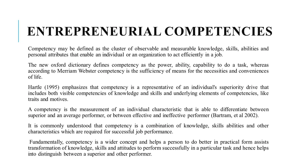 entrepreneurial competencies