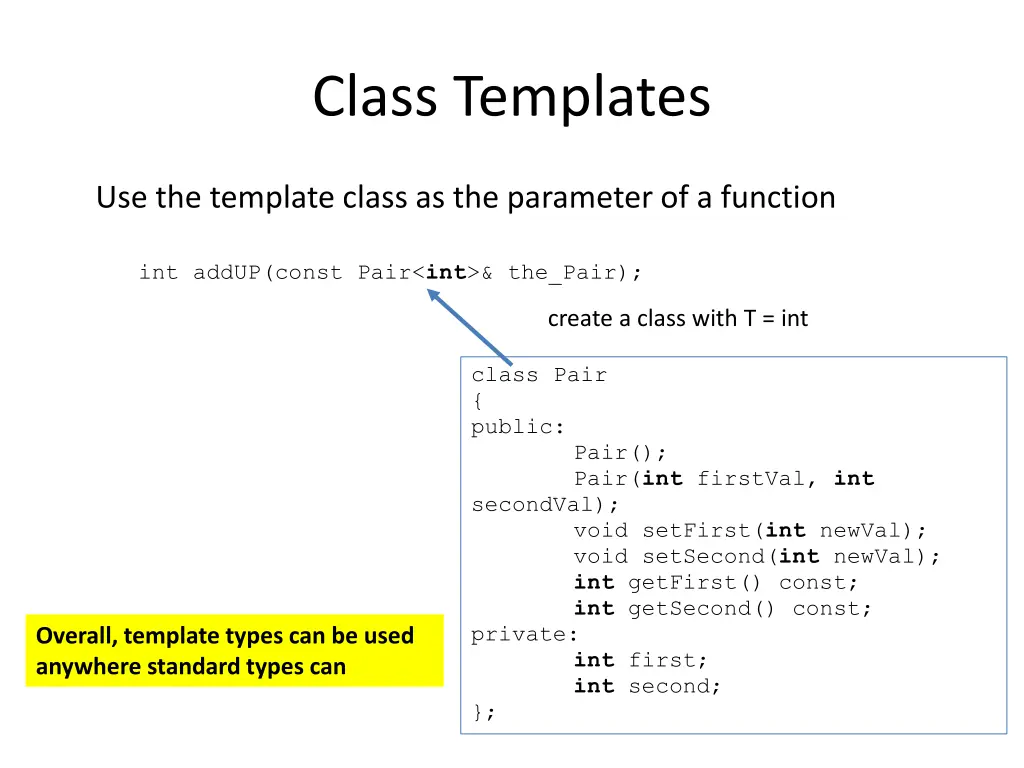 class templates 4