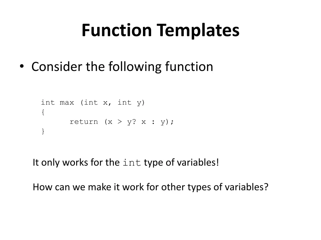 function templates