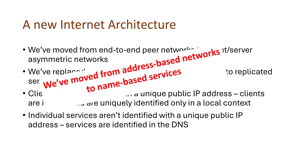 a new internet architecture 1