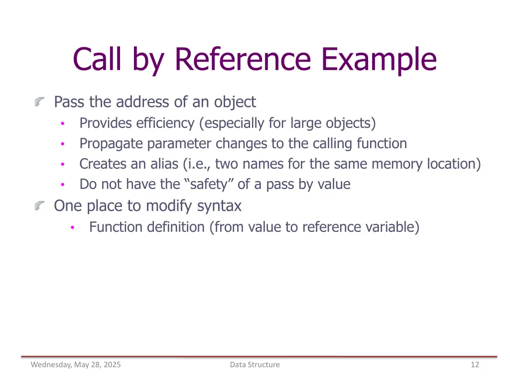 call by reference example