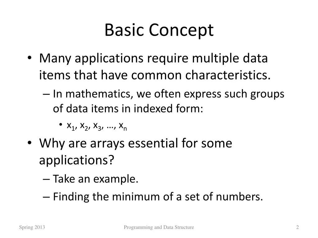 basic concept