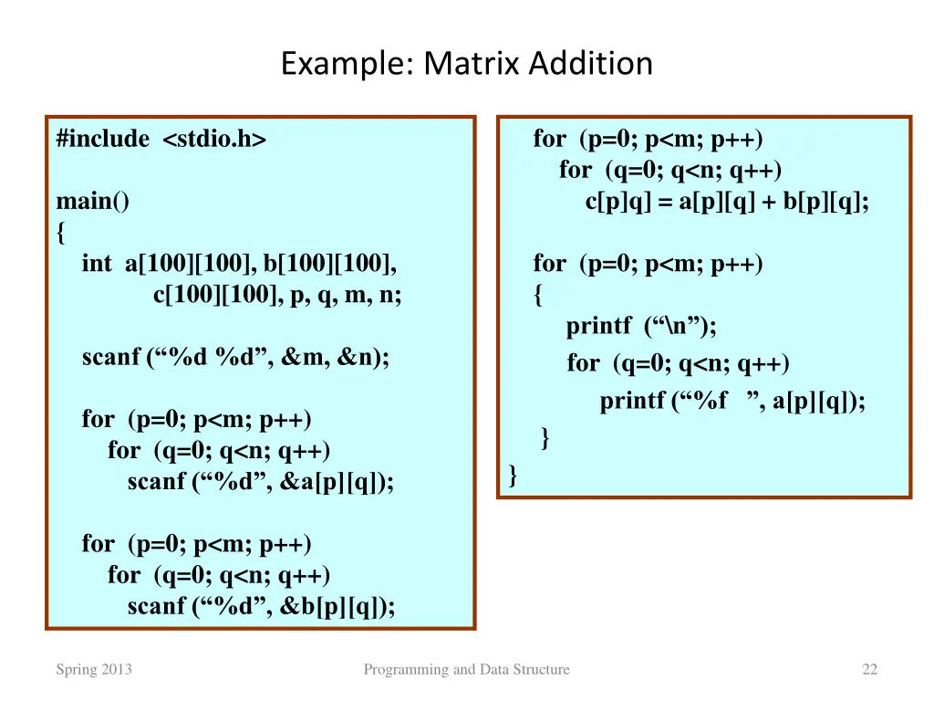 example matrix addition