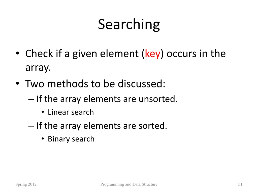 searching