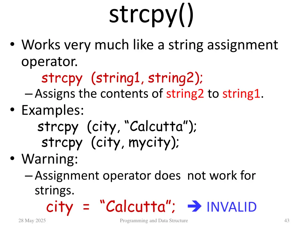 strcpy