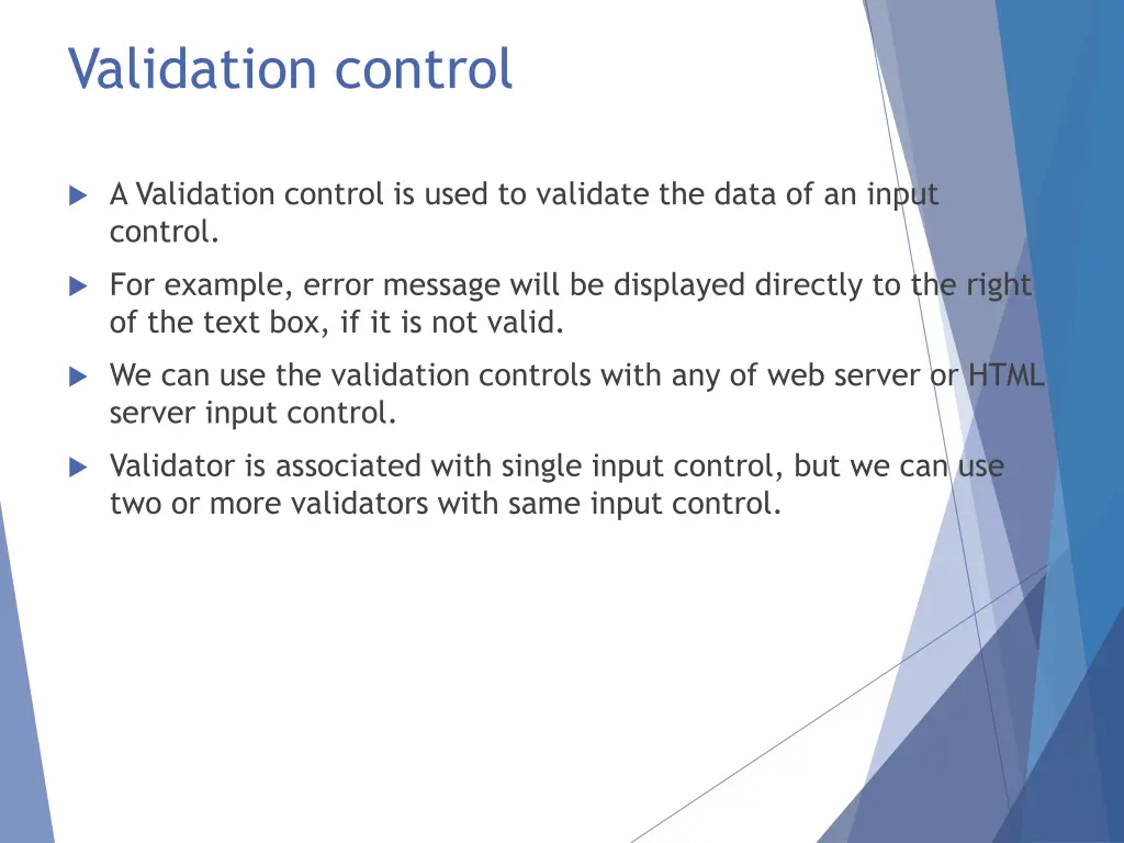 validation control
