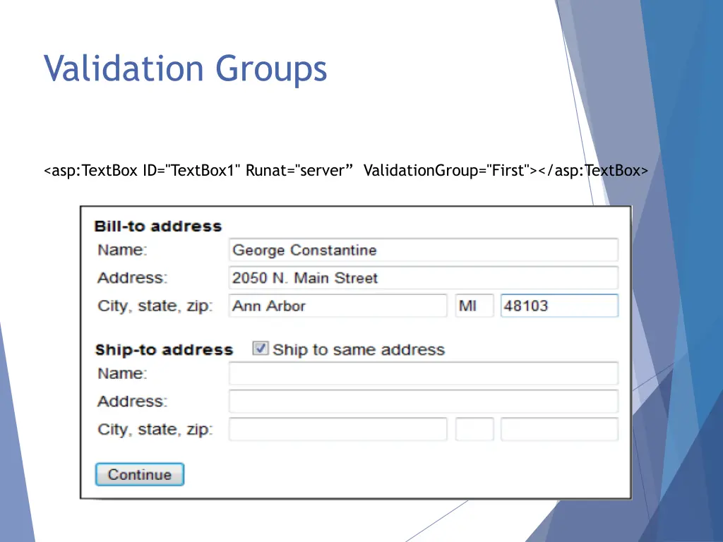 validation groups 1