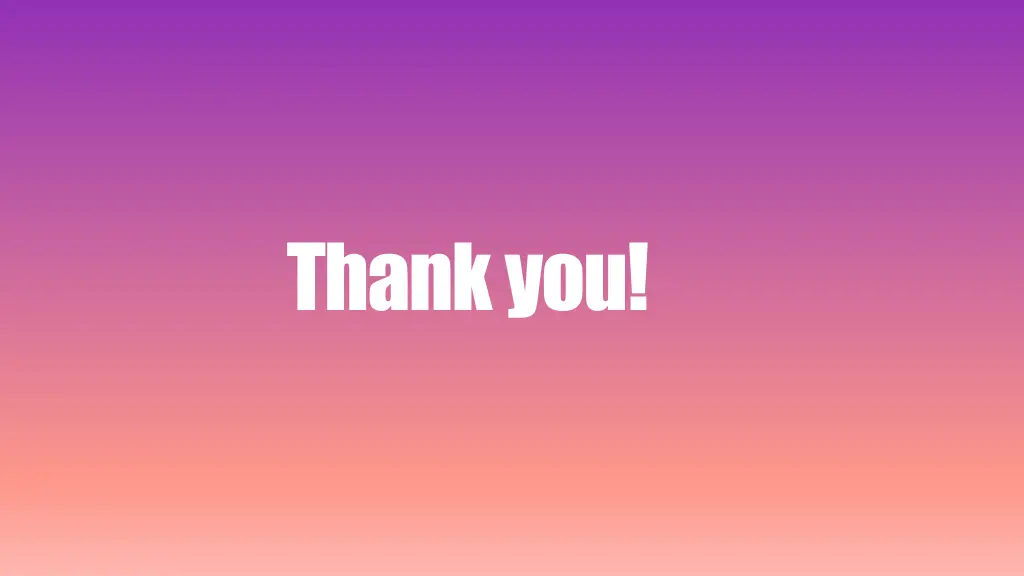thank you
