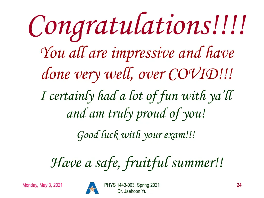 congratulations you all are impressive and have