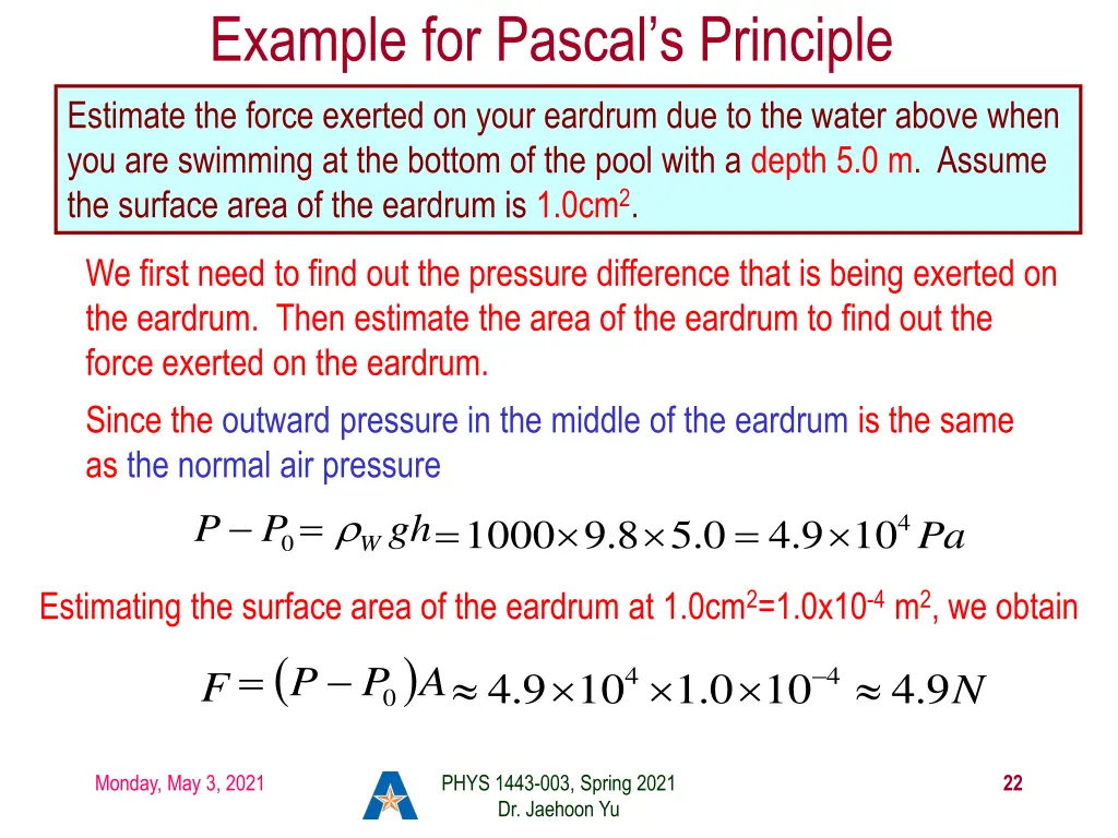 example for pascal s principle