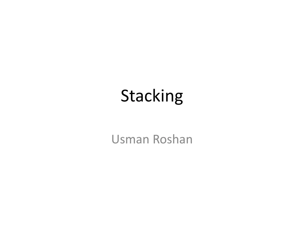 stacking