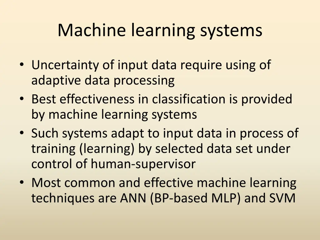 machine learning systems