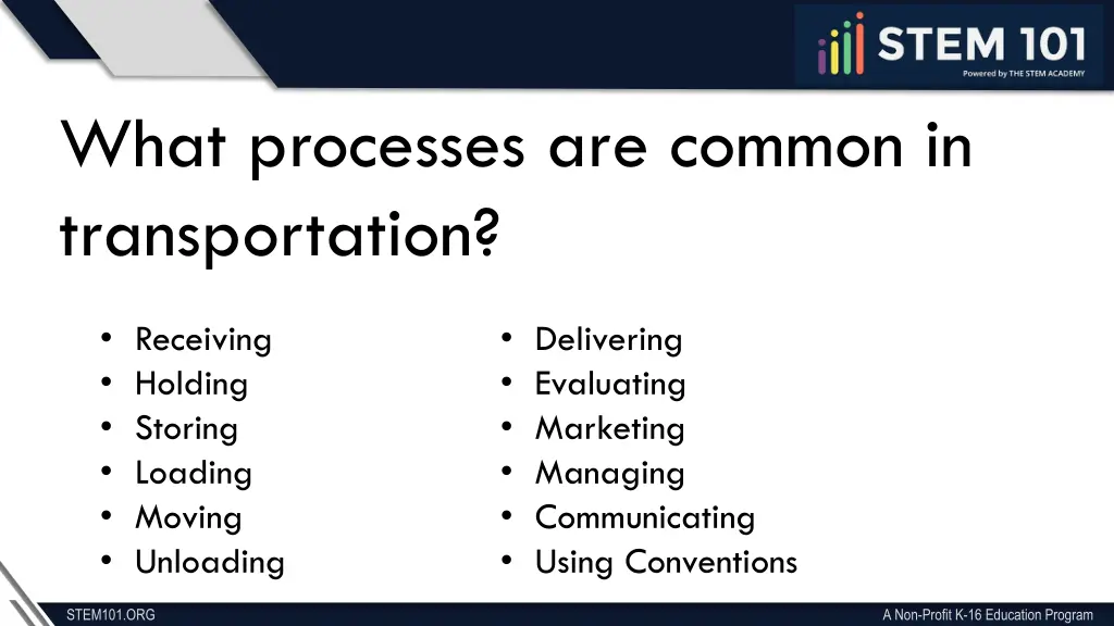 te stem academy what processes are common