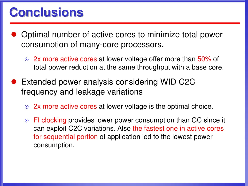 conclusions