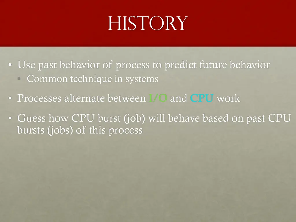 history