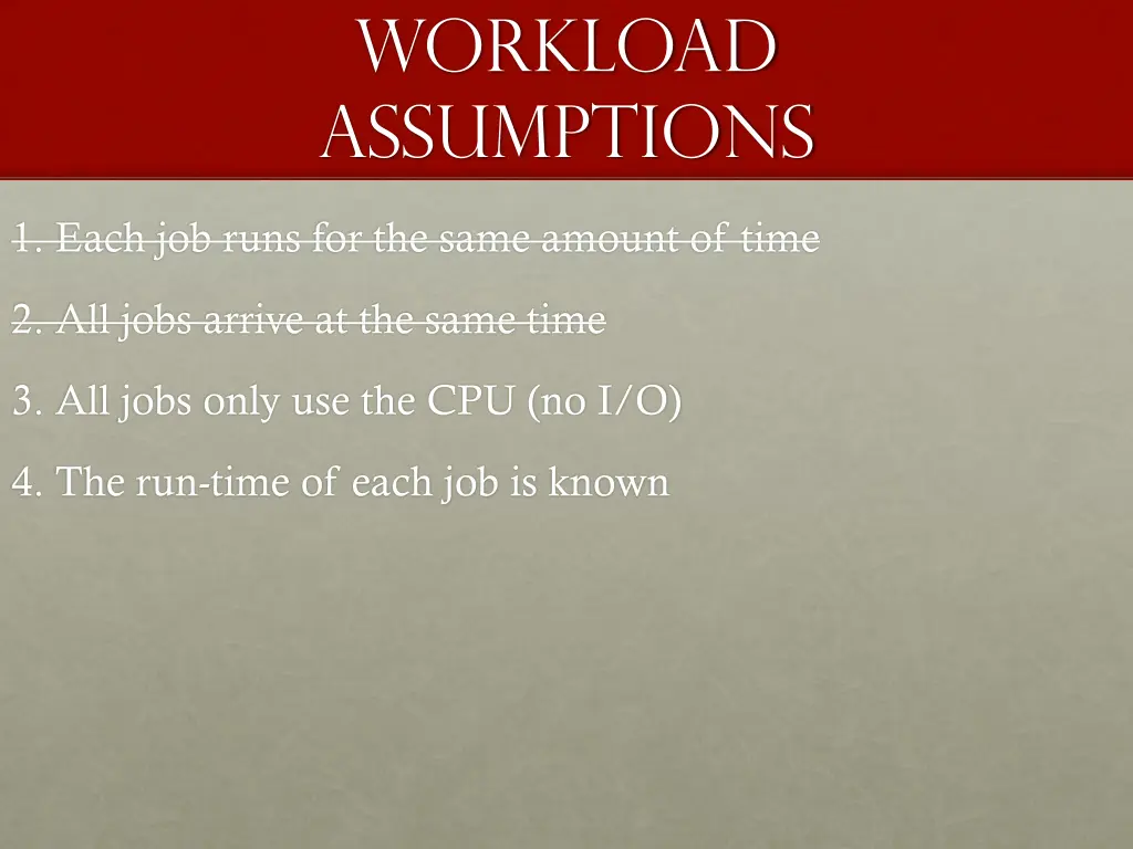 workload assumptions 2