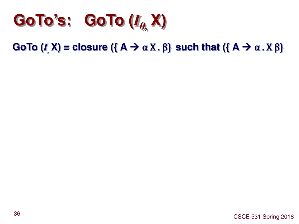 goto s goto i 0 x