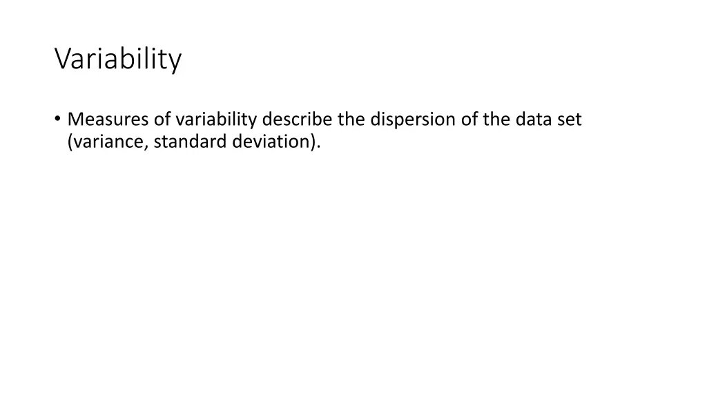 variability