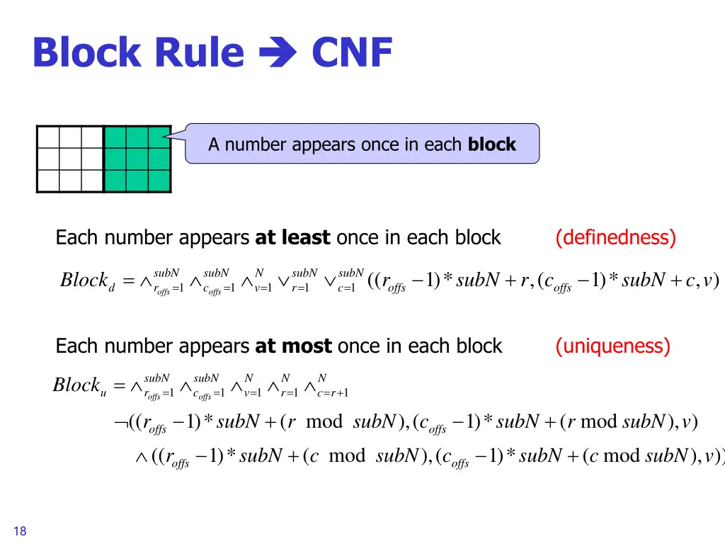 block rule