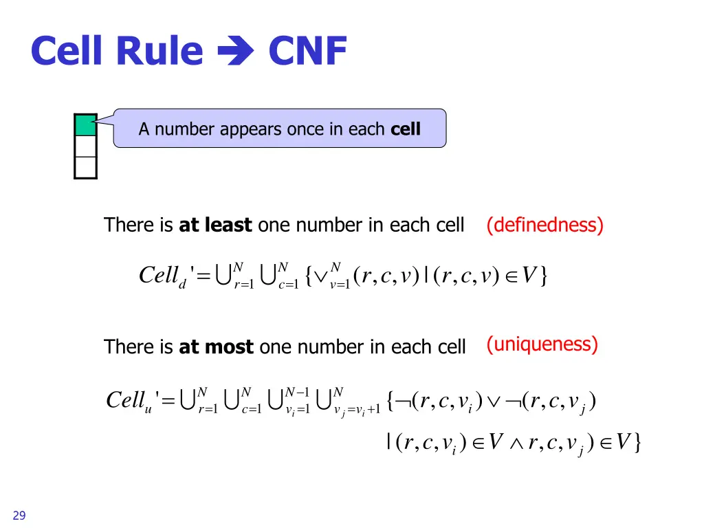 cell rule 1