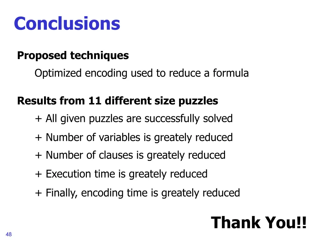conclusions 1