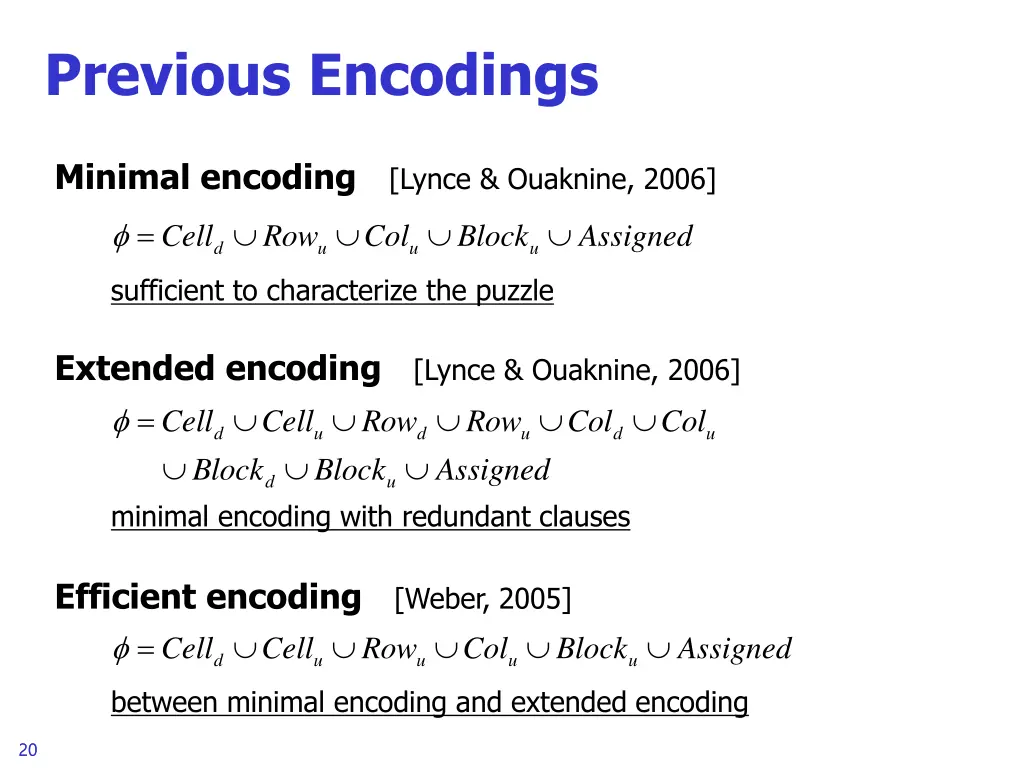 previous encodings 1