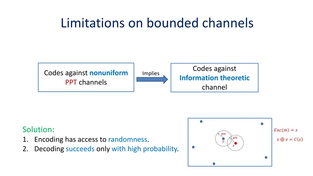 limitations on bounded channels