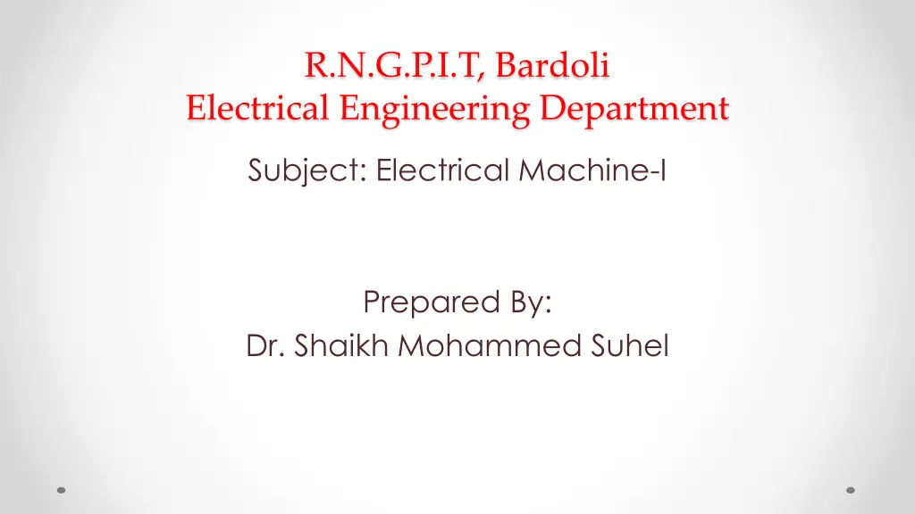 r n g p i t bardoli electrical engineering