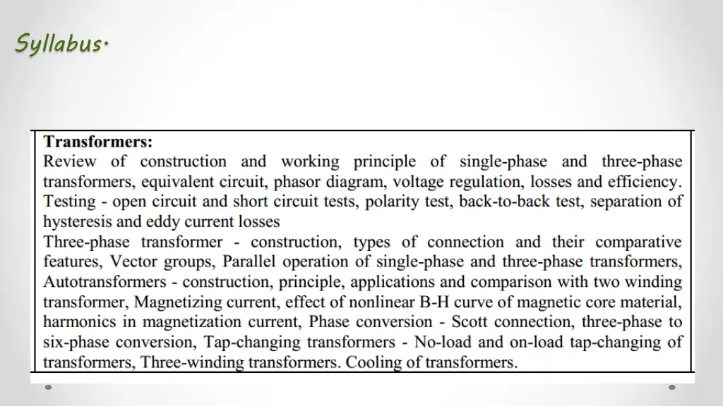 syllabus