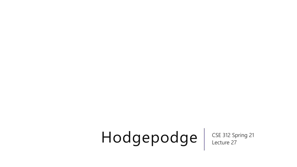hodgepodge