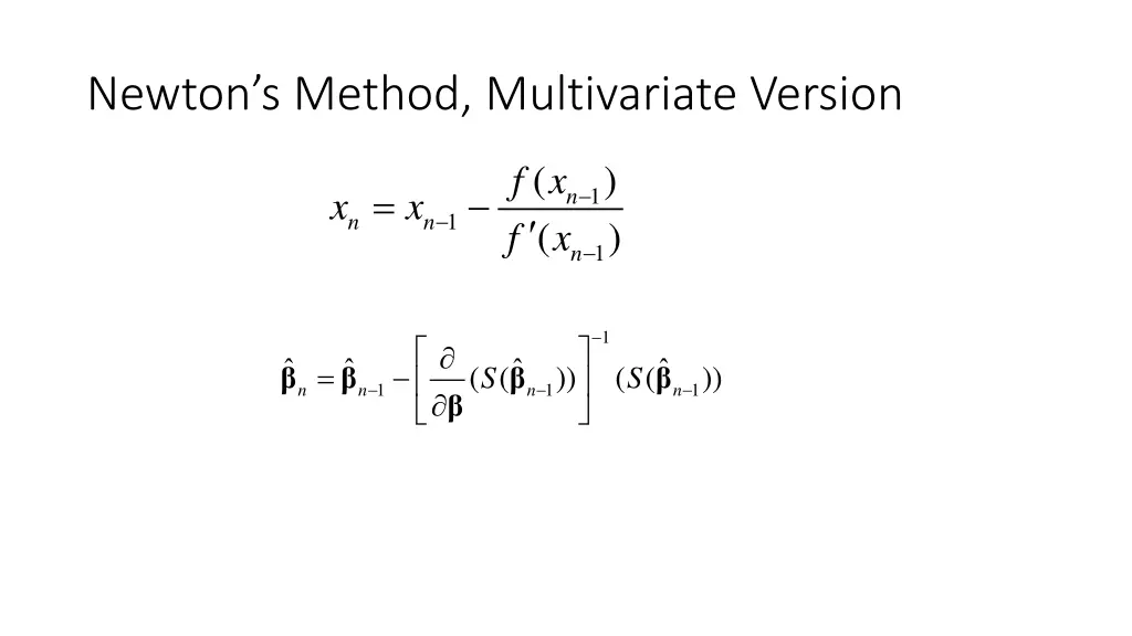 newton s method multivariate version 1