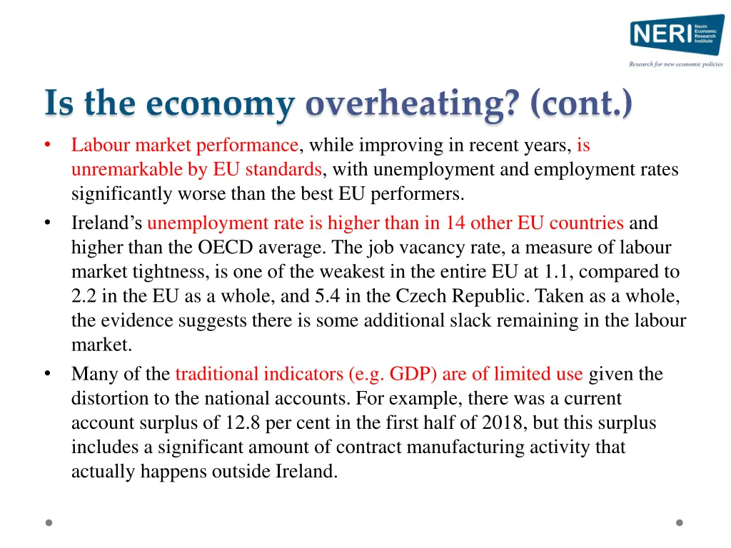 is the economy overheating cont labour market