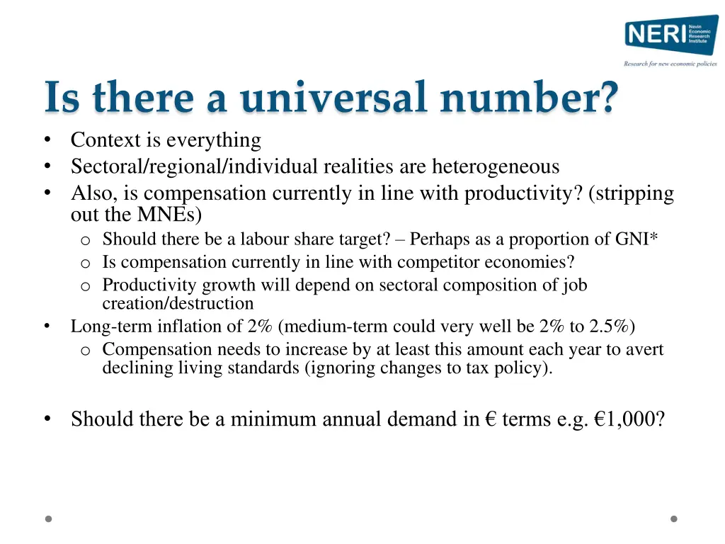 is there a universal number context is everything